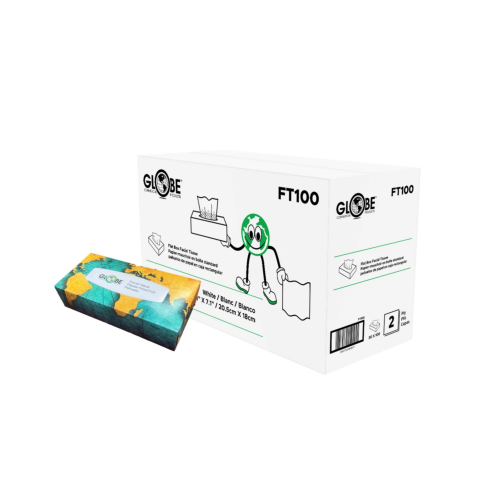 Facial Tissue - Flat Box - 100per box / 30 boxes per case