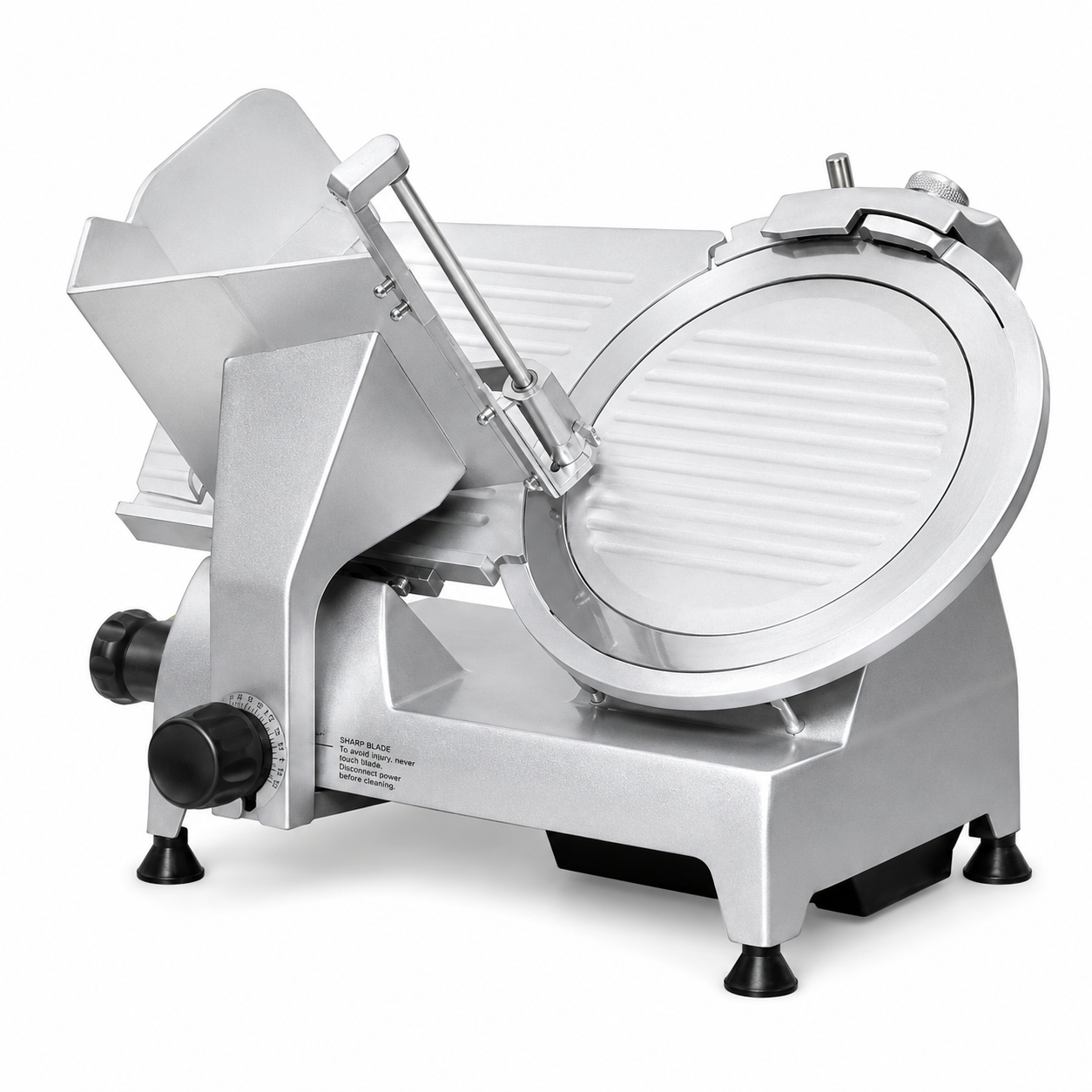 8″ Belt-Driven Meat Slicer with Fixed Sharpener – 0.24 HP, 110 V