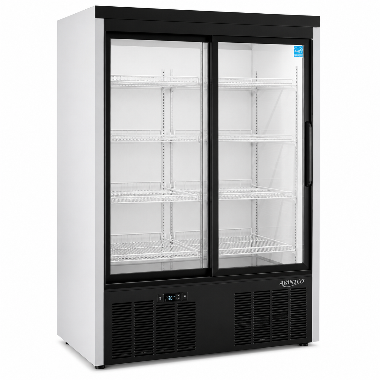 Double Sliding Glass Door Display Refrigerator SE40eHC