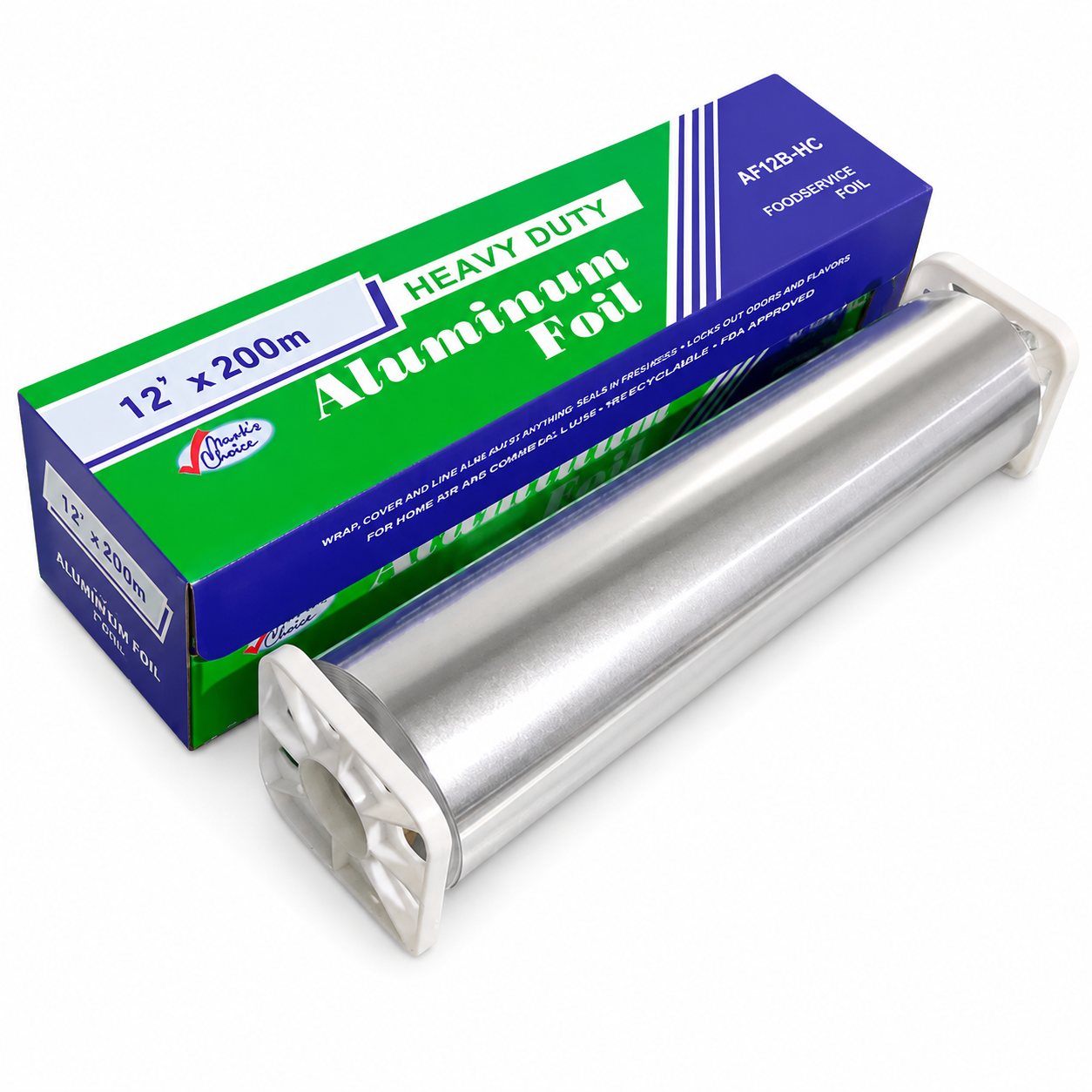 12" x 200m Aluminum Foil Roll (Heavy Duty)