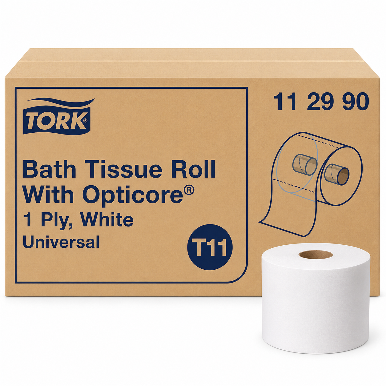 Tork OptiCore® Toilet Paper 1 ply - 36x1755 sheets