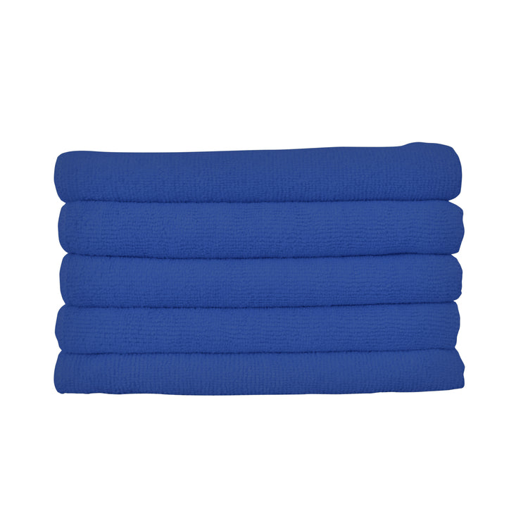 BLUE MICROFIBER TOWELS 12/pk
