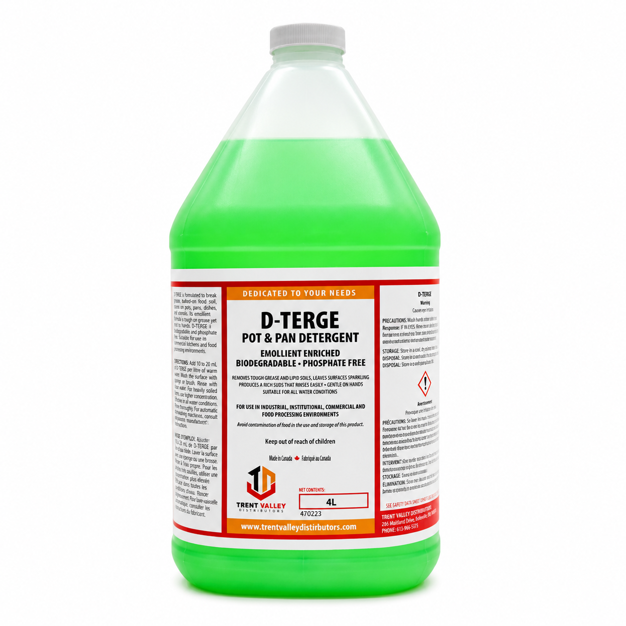 D-Terge - Manual Pot and Pan Detergent 4lt