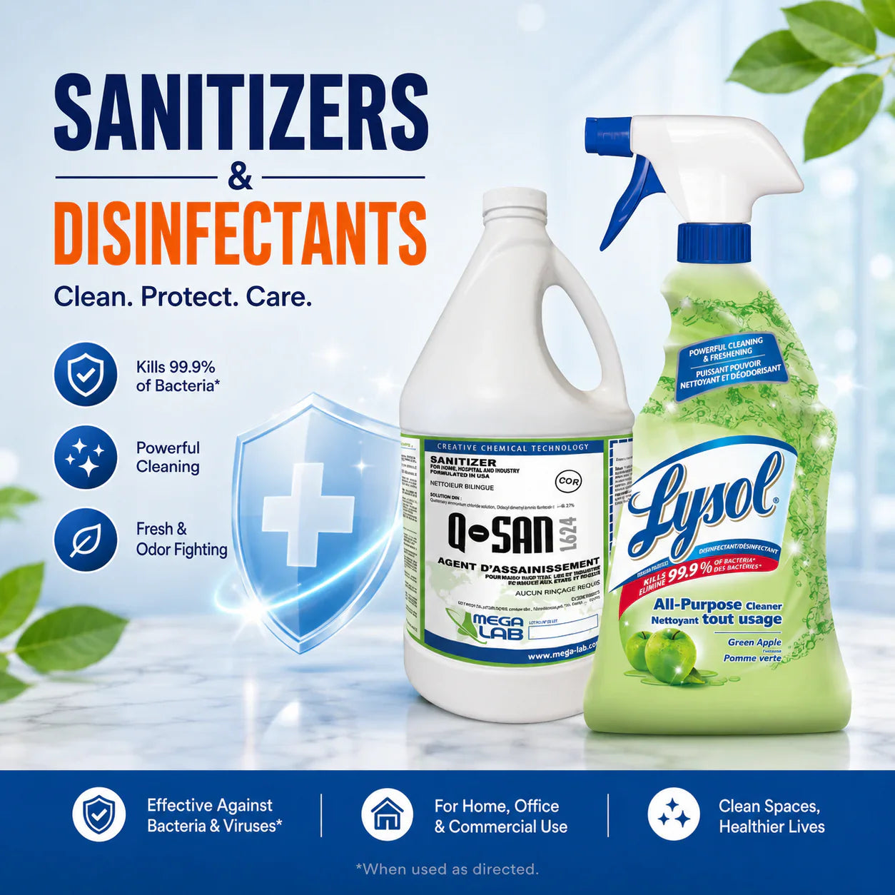 Sanitizers & Disinfectants