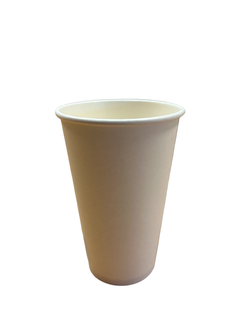 16OZ HOT CUP PAPER WHITE @20X50