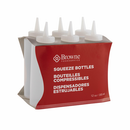 SQUEEZE BOTTLE, 12 OZ., DRESSING, NO DRIP TIP, POLYETHYLENE, CLEAR (SET OF 6)