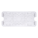 StorPlus™ Drain Shelf, for 1/3-size food pan, footed, temperature range: -40° - 212° F, dishwasher safe, polycarbonate, clear, NSF, Made in USA