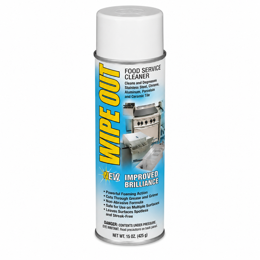 Wipe Out - Heavy Duty Oven Cleaner | Extra Strength Foam for Grease & Carbon Removal