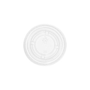 1 oz PP Plastic Lid Flat 2400/cs
