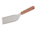 Griddle Scrap/Turner, 5" stainless steel blade, solid, wood handle