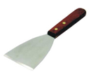 Pan Scraper, 4-1/2", stainless steel blade, wood handle