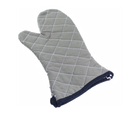 Oven Mitt, 15", fire retardant, cotton, charcoal