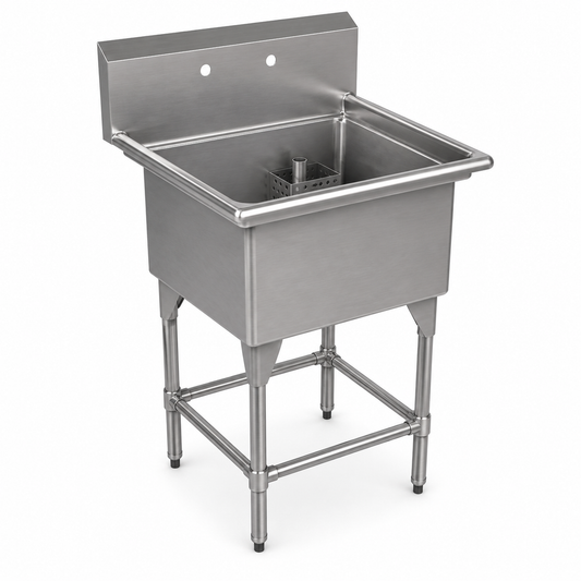 Single Compartment Sink, 29.5" x 30" x 36/47"
