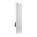 Feminine Product Dispenser Free Push Button for Pads and Tampons - Capacity of 15 no. 4 Pads, 11 no.6 Pads, 22 Tampons / White / Epoxypowder coated finish