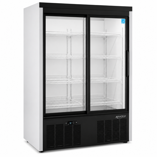 Double Sliding Glass Door Display Refrigerator SE40eHC