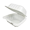 MFPP Hinged Containers - 6" X 6" X 3" / White (250/cs)