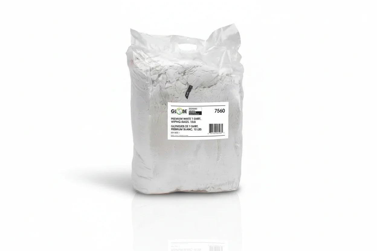 Premium White T-Shirt Wiping Rags
