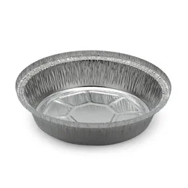 Foil Take-Out Container Base 7 X 1.75" Round Hemmed Edge 500/Case