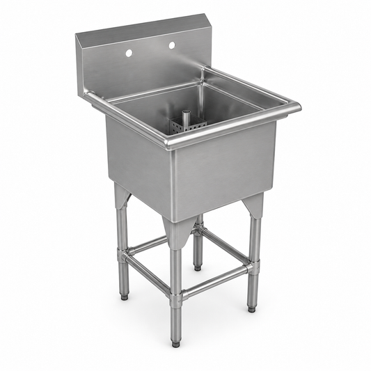 Single Compartment Sink, 23.5" x 27.25" x 36/47"
