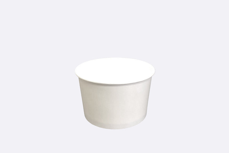 8oz white paper soup container, 1000pcs