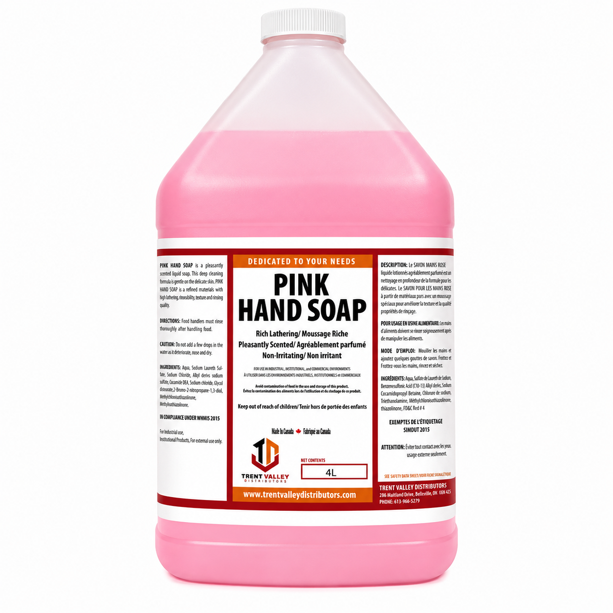 Pink Hand Soap (liquid) 4lt