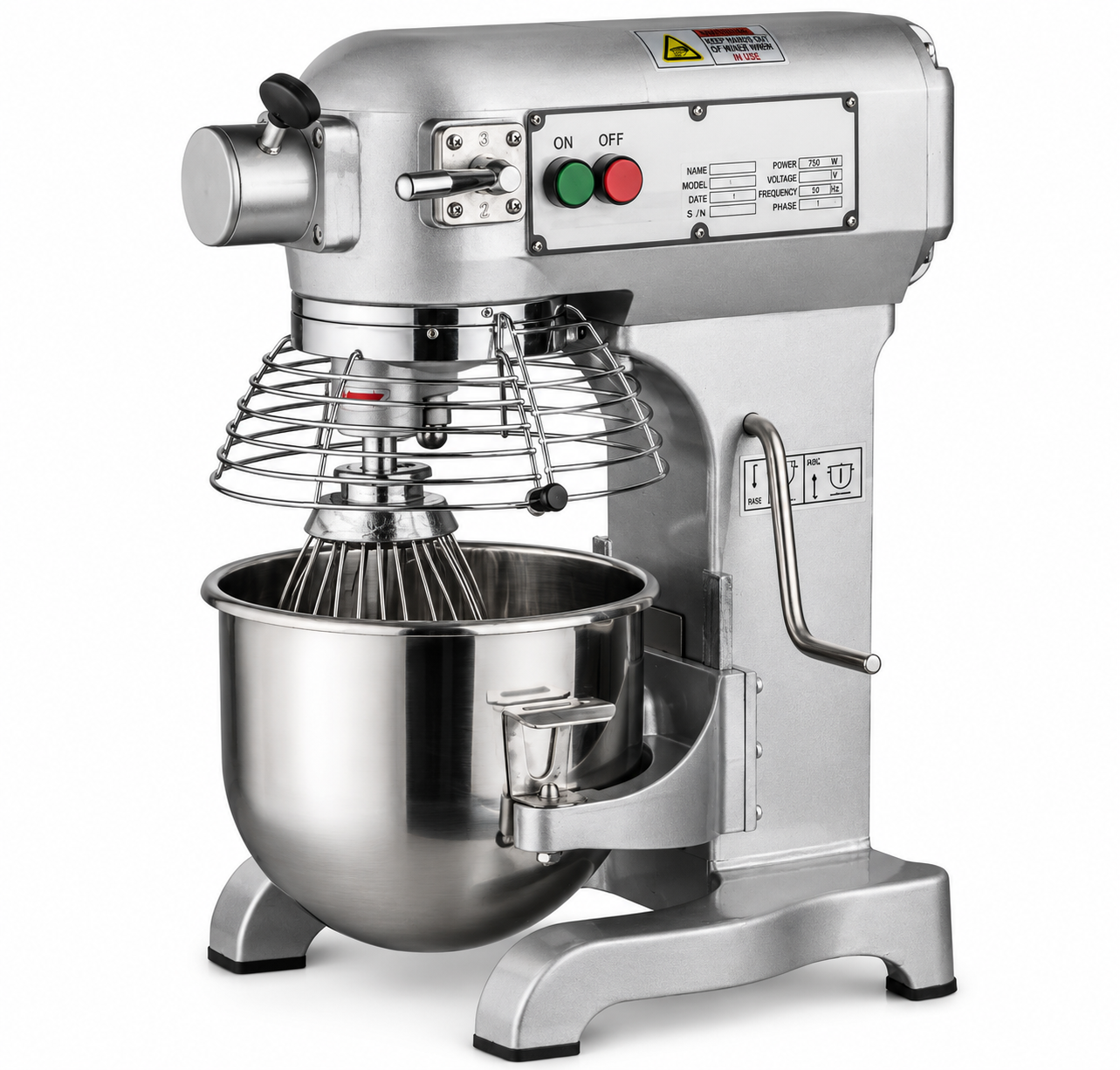 10 qt Standard-Duty Planetary Mixer with Guard – 110V, 500W