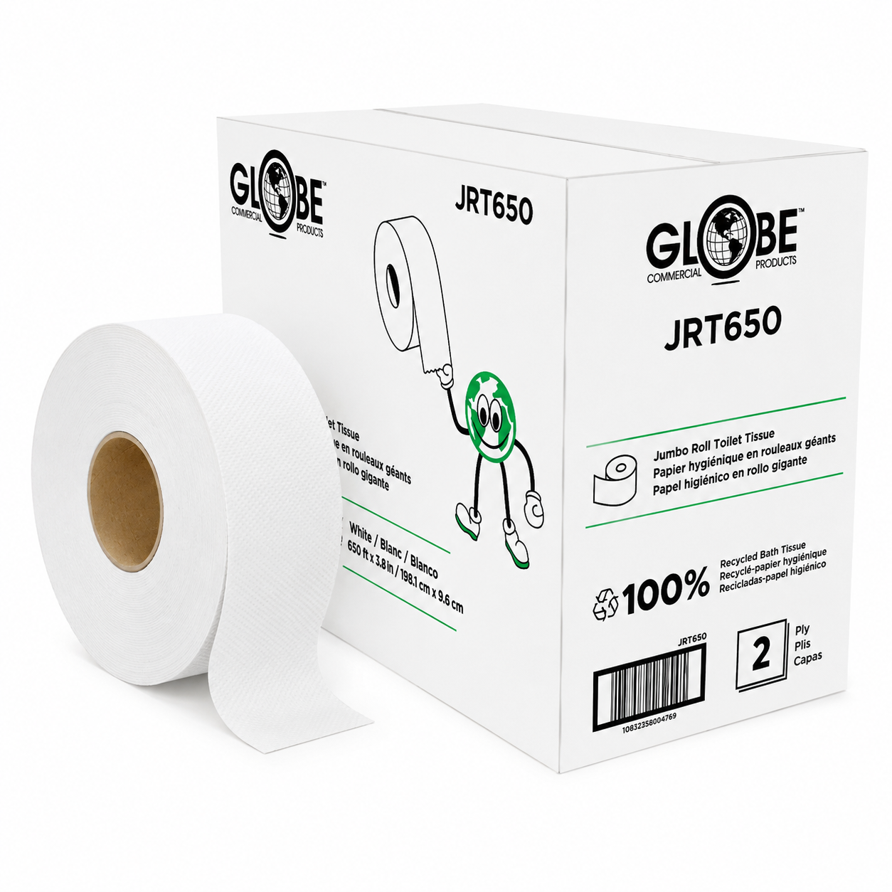 Jumbo Bathroom Tissue 2ply - 8x650'