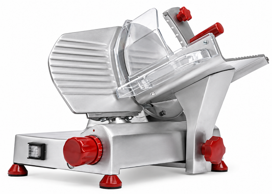Trento 8″ Belt-Driven Meat Slicer with Removable Blade Sharpener | 0.2 HP, 110 V