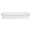 FOOD PAN 1/1 FULL SIZE 12.7QT CAPACITY 20-3/4" X 12-3/4" X 4" DEEP POLY CLEAR