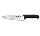FIBROX 8" BLACK CHEF KNIFE
