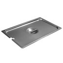 STEAM PAN COVER 1/1 FULL SIZE SLOTTED 24 GAUGE STAINLESS STEEL