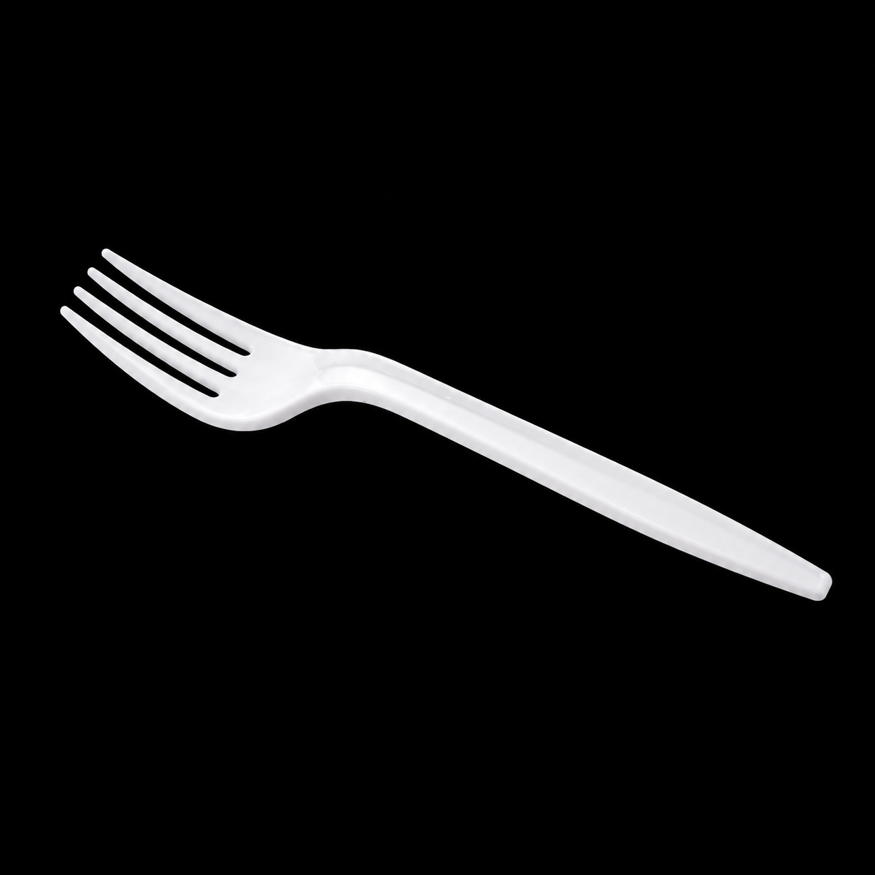 White Medium Plastic Forks 1000/cs