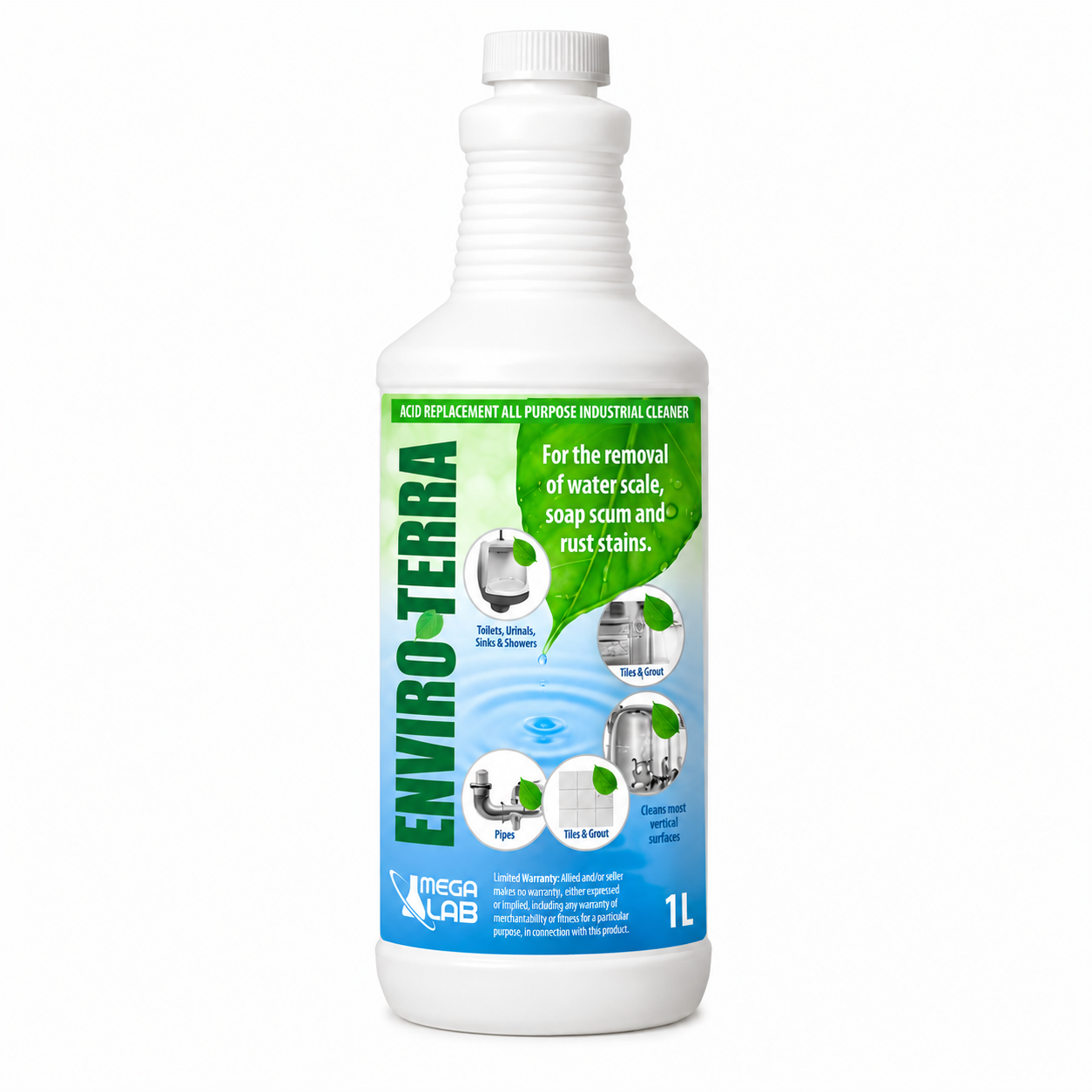 ENVIRO-TERRA - Scale, Soap Scum & Rust Stain Remover 1lt