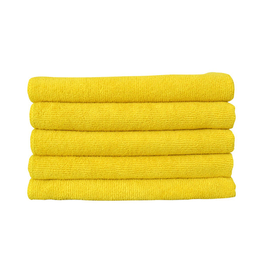 YELLOW MICROFIBER TOWELS 12/pk