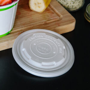 12 oz. – 16 oz. Vented CPLA Lid for Soup Bowls 500/cs (fits76912, 76916)