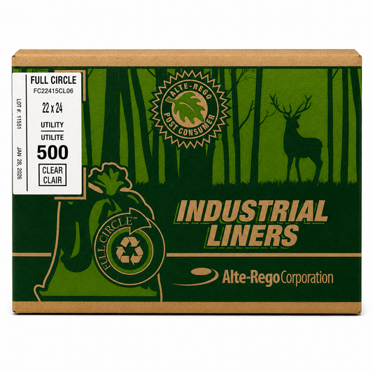 22x24 Clear Garbage Bags 500/cs