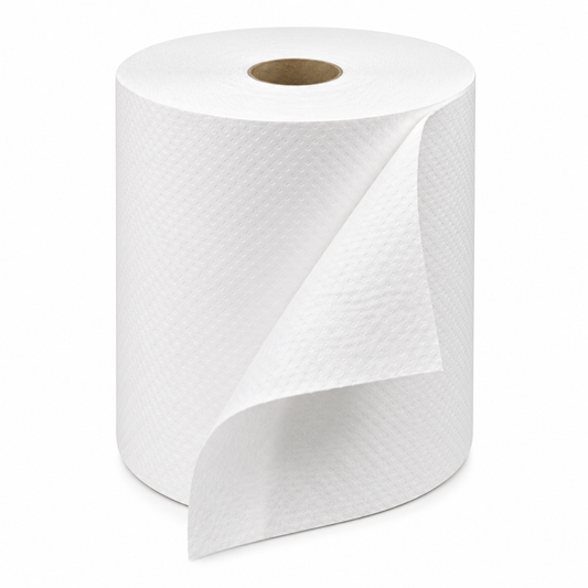 Roll Towels - White 6x800'