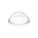 Clear PLA Dome Lids with Hole for Clear PLA Cold Cups - Dome 12 Oz to 20 Oz / Clear (1000/CS)