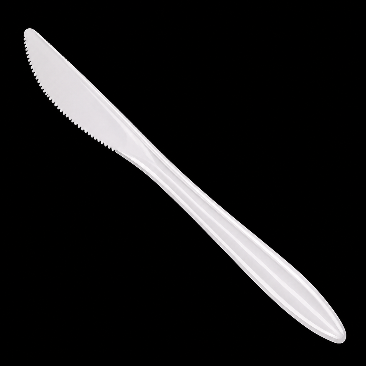 White Medium Plastic Knives 1000/cs