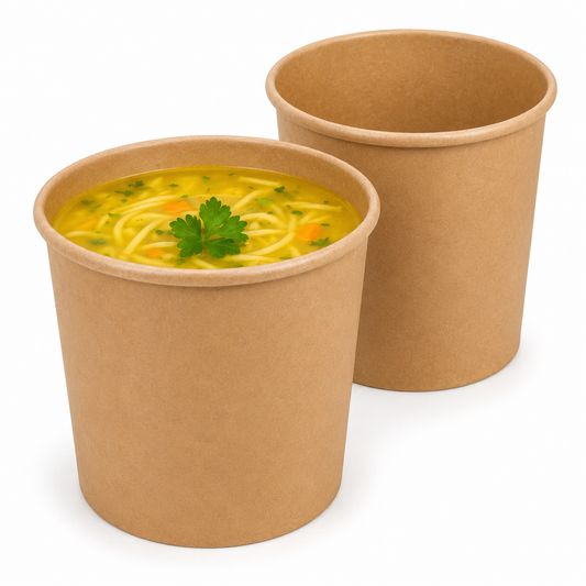 26oz Kraft Paper Soup Bowl 500/cs