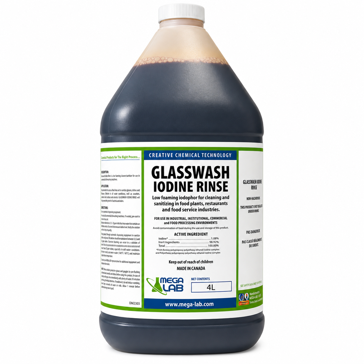 Glasswash Iodine Rinse 4lt
