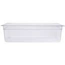 FOOD PAN 1/1 FULL SIZE 19.4QT CAPACITY 20-3/4" X 12-3/4" X 6" DEEP POLY CLEAR
