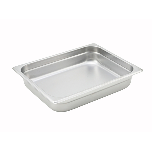 Steam Pan, Half size, 24 gauge stainless steel, NSF