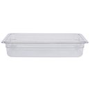 FOOD PAN 1/2 SIZE 3.7QT CAPACITY 12-3/4" X 10-19/50" X 2-1/2" DEEP POLY CLEAR