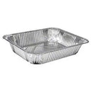 Vicbay Steam Table Pan 1/2 Size (deep) 128 OZ Aluminum Silver Deep Full Curl 100/Case