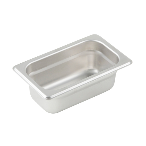 Steam Pan, 1/9 size, 24 gauge stainless steel, NSF
