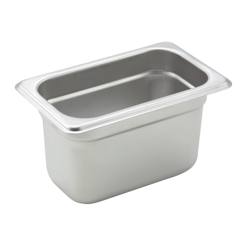 Steam Pan, 1/9 size, 24 gauge stainless steel, NSF