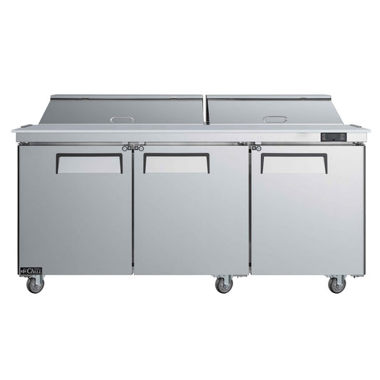 72" Refrigerated Mega Top Prep Table