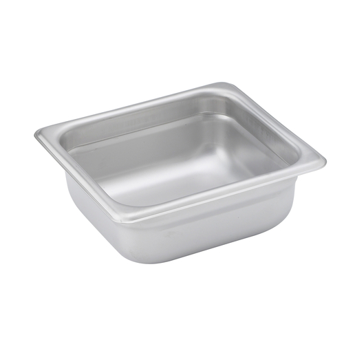 Steam Pan, 1/6 size, 24 gauge stainless steel, NSF