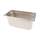 STEAM PAN 1/3 SIZE 6" DEEP 24 GAUGE STAINLESS STEEL
